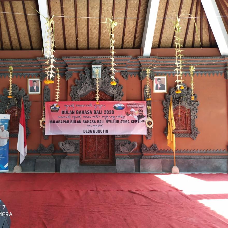 Lomba Bulan Bahasa Bali Tahun 2020 di Desa Bunutin